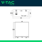 BATTERIA DI ACCUMULO RACK LV 9.6KWH LFP 48V 200AH 100A NERA CEI 0-21