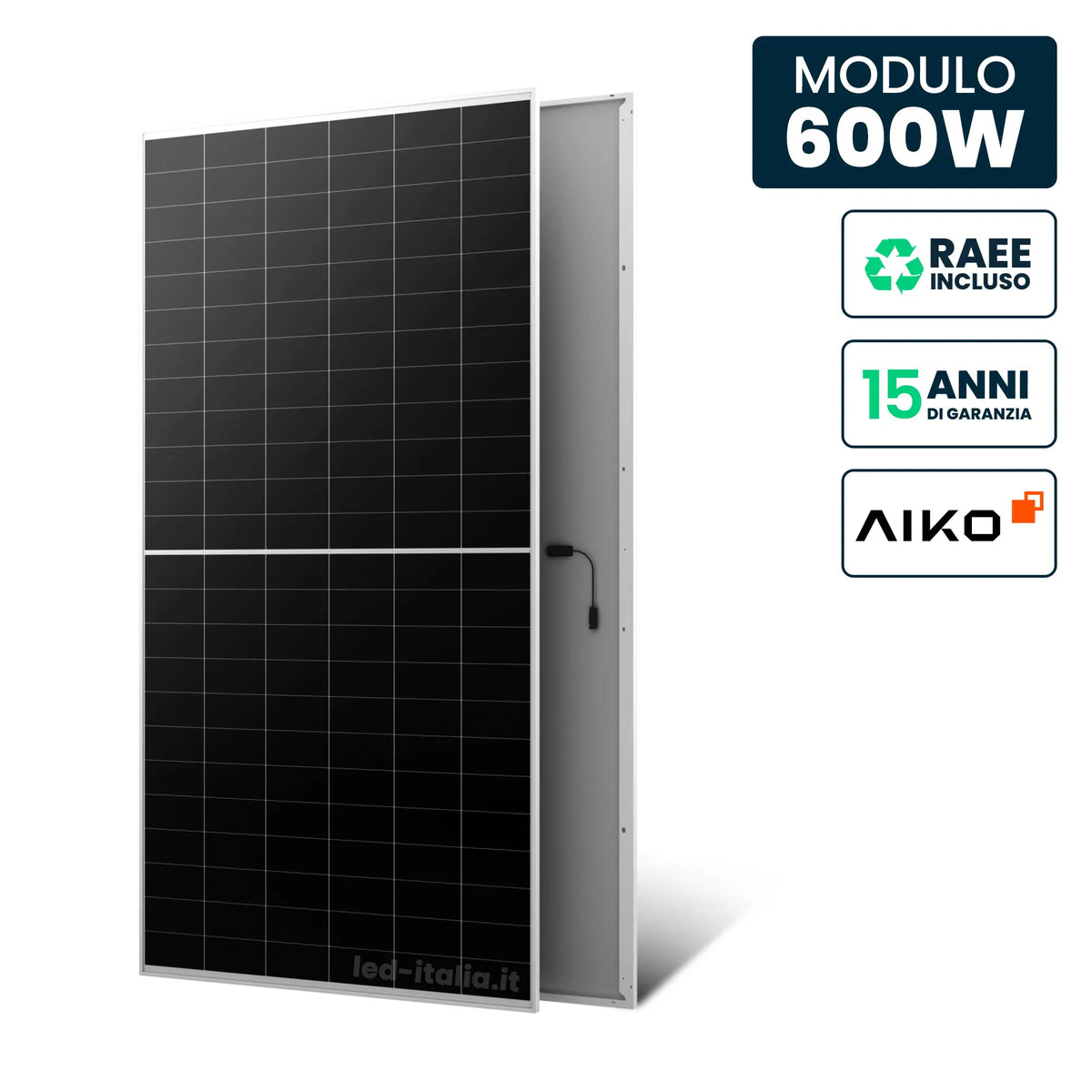 AIKO Pannello Solare AIKO 600W TIER-1 N-Type ABC Silver Frame 2278x1134x35mm
