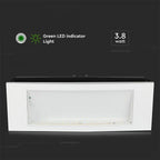 V-TAC PRO LAMPADA LED CHIP CREE DI EMERGENZA 1.2W DA INCASSO/PLAFONE 6000K IP40