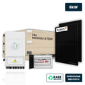 KIT FOTOVOLTAICO MONOFASE DEYE 6KW SENZA ACCUMULO CON 14 PANNELLI AIKO 470W (6.58KW) E QUADRO AC/DC