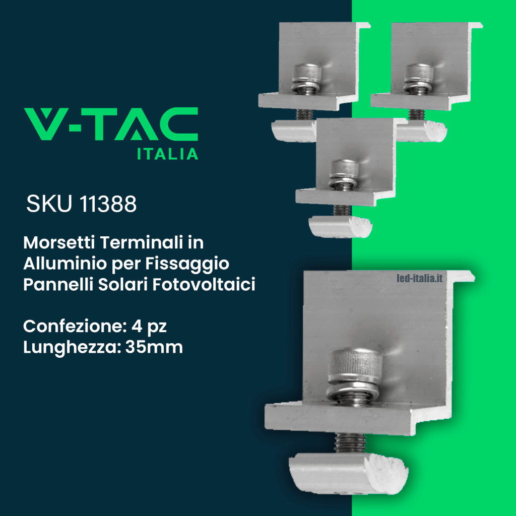 Italia Kit Struttura per  Pannelli da 30mm su Tetto con Tegole