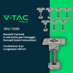 Italia Kit Struttura per  Pannelli da 30mm su Tetto con Tegole