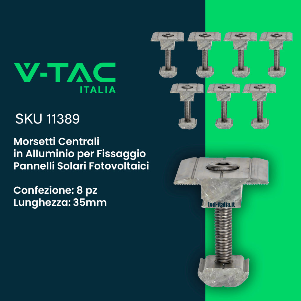 Italia Kit Struttura per  Pannelli da 30mm su Tetto con Tegole