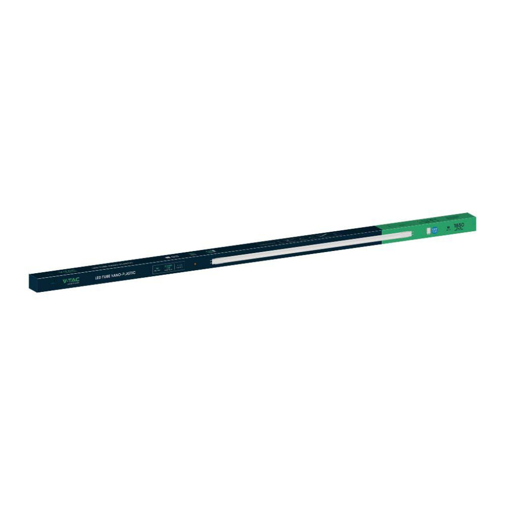 V-TAC Tubo LED T8 18W G13 120cm in Nanoplastica Incluso Starter Non Ruotabile