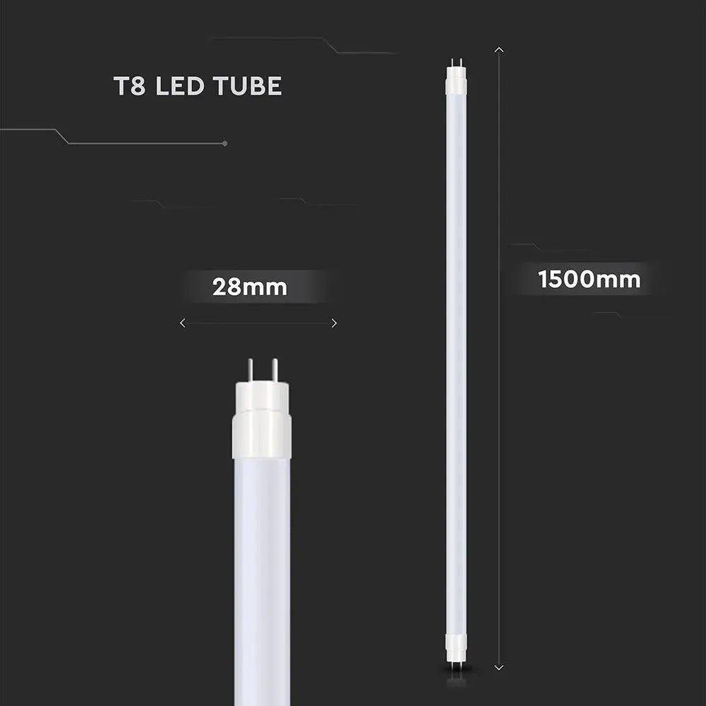 V-TAC Tubo LED T8 20W G13 150cm in Nanoplastica Non Rotabile