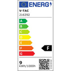 V-TAC Tubo LED T8 9W G13 60cm in Nanoplastica Non Ruotabile