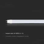 V-TAC Tubo LED T8 9W G13 60cm in Nanoplastica Non Ruotabile