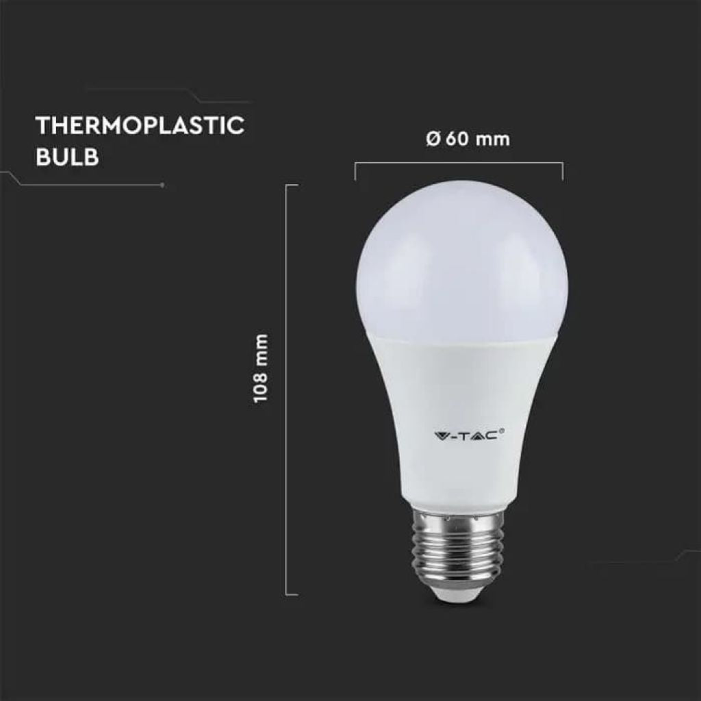 V-TAC box 10 pezzi  Lampadina LED E27 8,5W A60