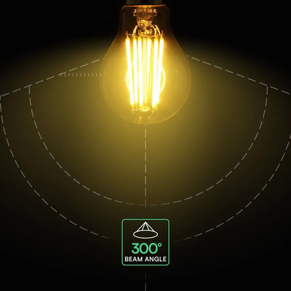 V-TAC Lampadina LED E27 12W 125LM/W A60 Filamento  (Box 3 Pezzi)
