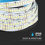 V-TAC Strip LED SMD2835 18W/m Bobina 5m 238 LED/m 24V 135LM/W 10mm
