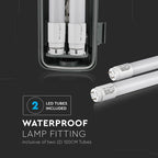 V-TAC Plafoniera LED Doppia Impermeabile  IP65