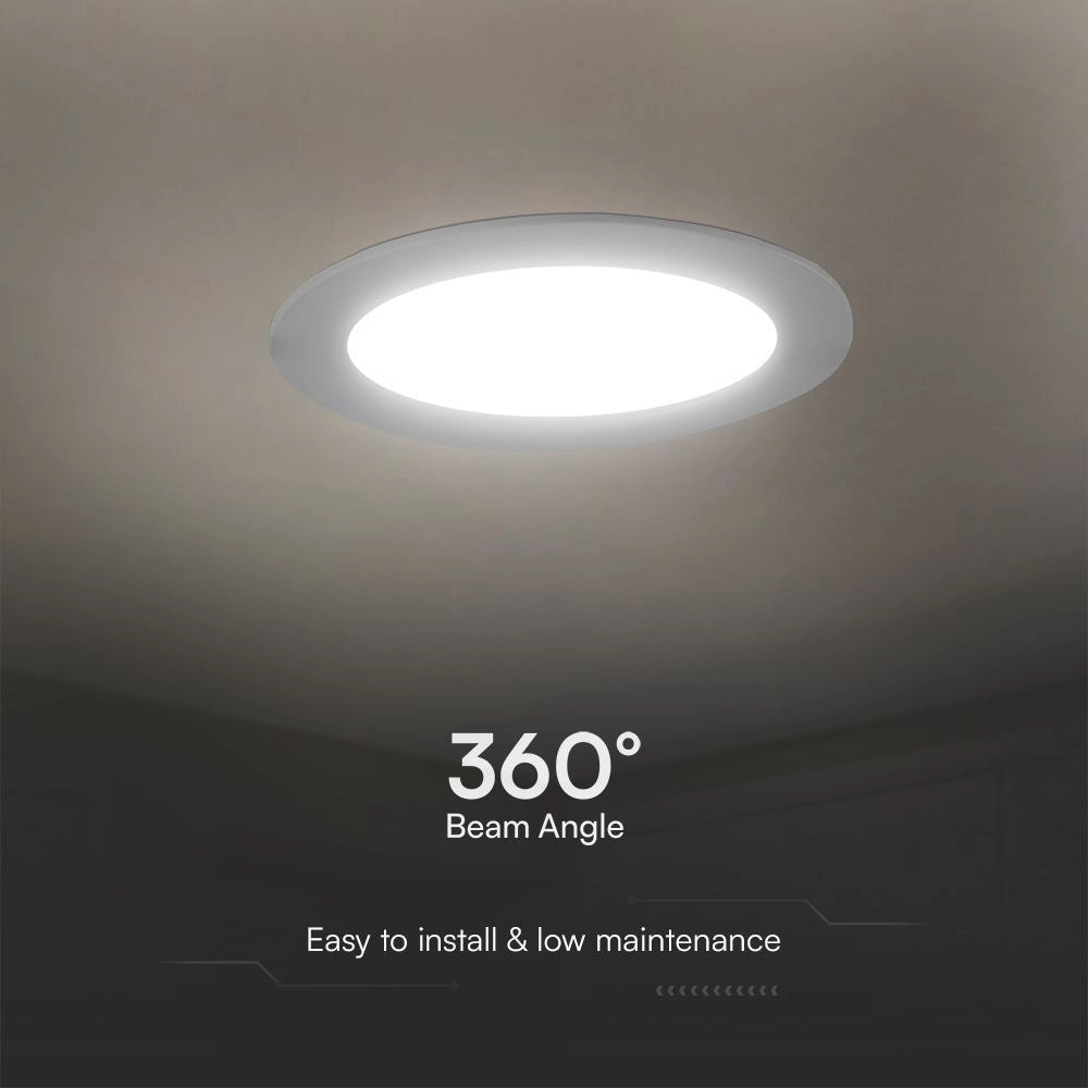 V-TAC PRO Mini Pannello LED Chip Samsung 18W Rotondo da Incasso (Foro 200-2