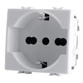 PRESA 2P+T 16A BIV.ST.ITALIANO/TEDESCO SCHUKO COMPATIBILE MATIX