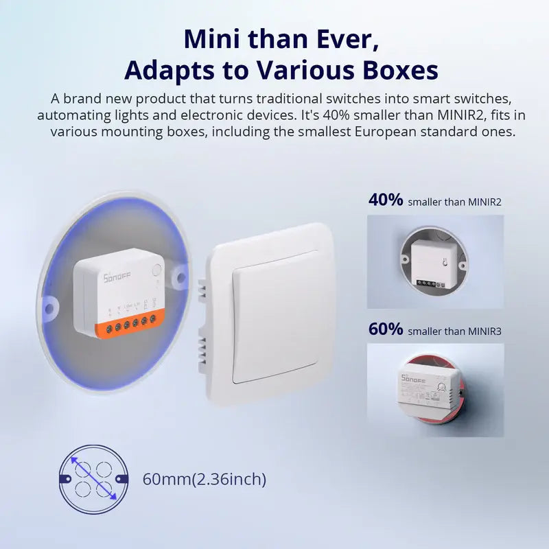 Sonoff Interruttore Mini Extreme Smart WiFi 1 Canale