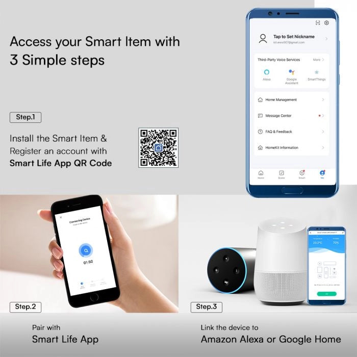 Interruttore Smart Wi-Fi Mini con 1 Canale per Controllo Luci LED fino a 150 W